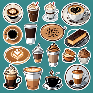 Delicious Coffee Printable Stickers