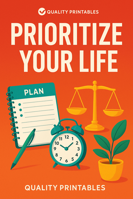 Prioritize Your Life