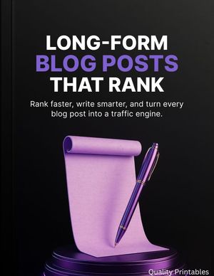 Long-Form Blog Posts That Rank