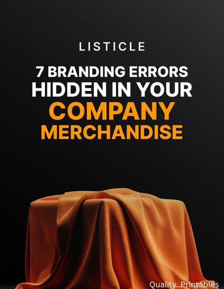7 Branding Errors Hidden in Your Company Merchandise