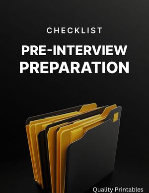 Pre-Interview Preparation
