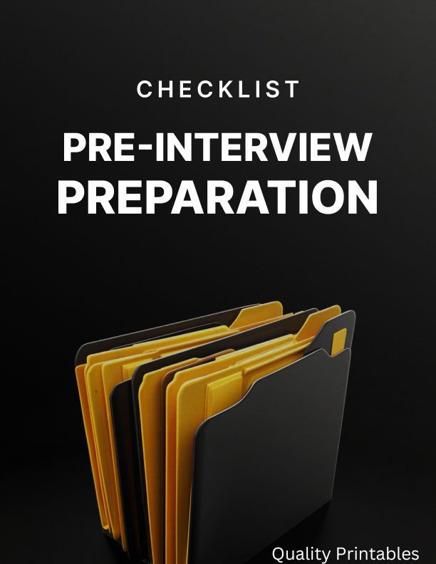 Pre-Interview Preparation