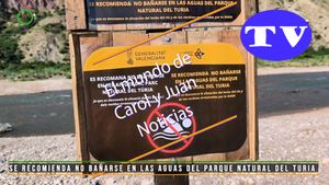 🔵Se recomienda no bañarse en las aguas del Parque Natural del Turia