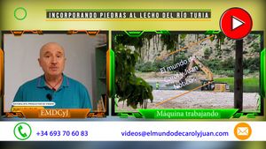 🔴Incorporando piedras al lecho del río Turia 30072025