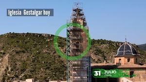 Iglesia de Gestalgar: Así van las obras el 31 de Julio [VÍDEO]