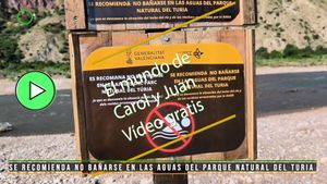 🟢Se recomienda no bañarse en las aguas del Parque Natural del Turia