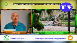 🔵Incorporando piedras al lecho del río Turia 30072025