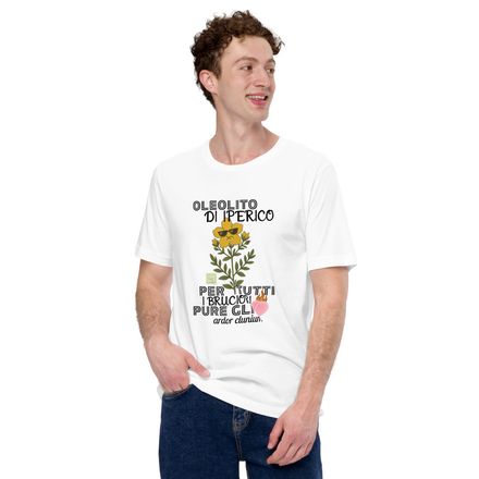 T-Shirt &quot;Oleolito di Iperico: per tutti i Bruciori&quot; 😁