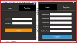 C# Login And Register Form Design