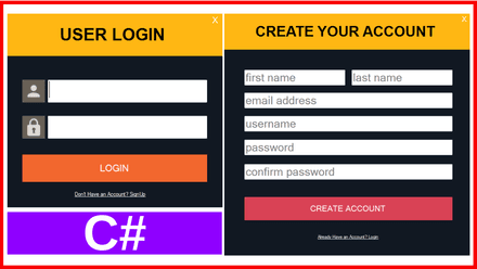 C# Login And Register Form With MySQL DataBase