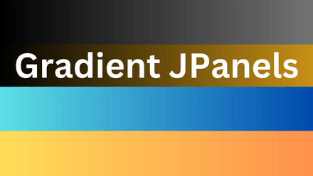 Java JPanels With Gradient Background Color