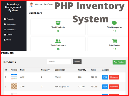C# Inventory Management System Source Code