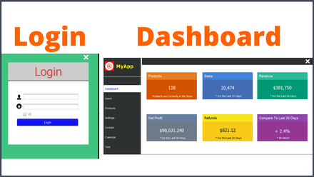 Java - Login And Dashboard Form Design