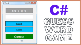 C# - Guess The Word Game Source Code