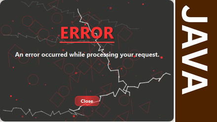 Java - 7 Error Message Dialogs