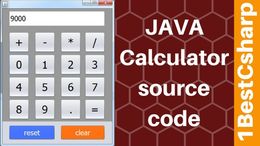 Java Calculator Source Code