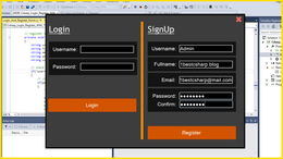 C# Login and Register Form With Text File