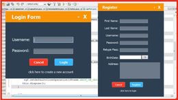 Java Login And Register Form Design