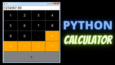 Python Tkinter - Calculator Source Code