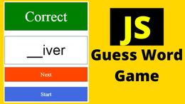 JavaScript - Guess The Word Game Script