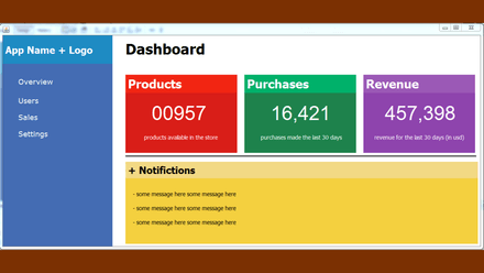 JAVA - Dashboard Design In Netbeans