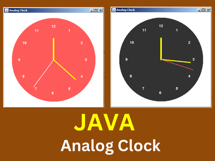 Java Analog Clock Source Code