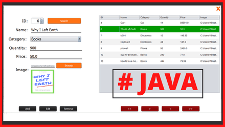 Java Products Manager