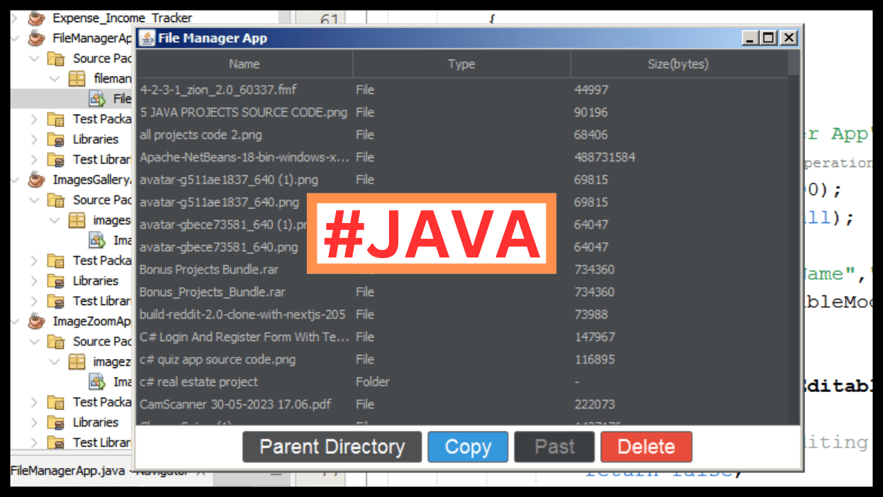 Java Projects Source Code Bundle