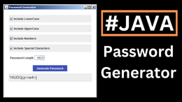 Java Password Generator App Source Code