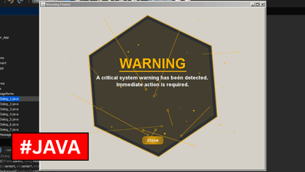 Java - 7 Warning Message Dialogs