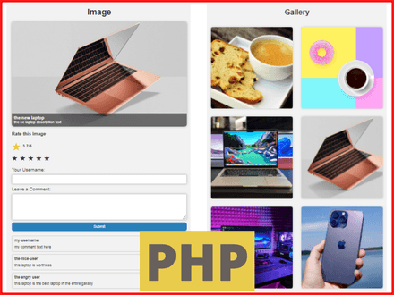 PHP Images Gallery Project Source Code