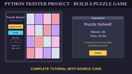 Python Puzzle Game Using Tkinter