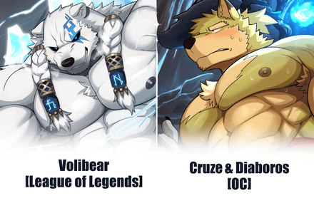 December 2023 reward Volibear /Cruze_Diaboros Illustration set