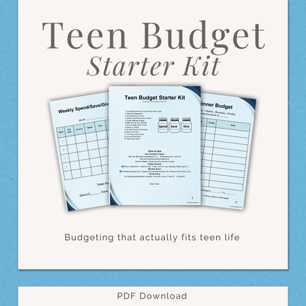 Teen Budget Starter Kit
