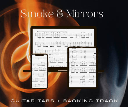 Smoke &amp; Mirrors Guitar Tabs + Backing track