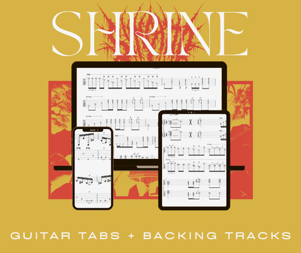 Shrine - Guitar Tabs + Backing Track