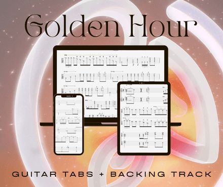 Golden Hour Guitar Tabs + Backing Track