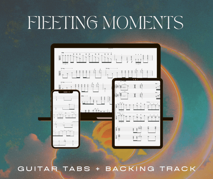 Fleeting Moments Guitar Tabs + Backing Track (Charlie&#x27;s Parts)