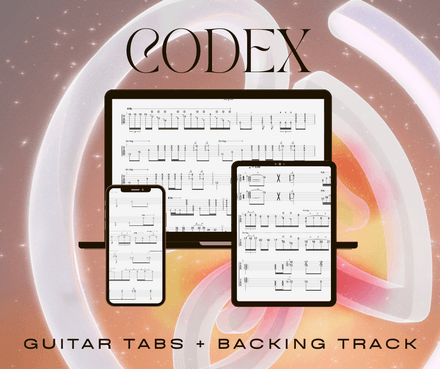 Codex Guitar Tabs + Backing Track
