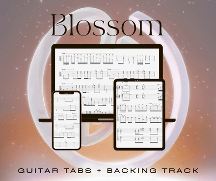 Blossom - Guitar Tabs + Backing Track