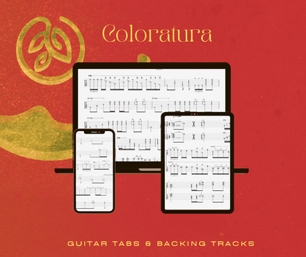 “Coloratura” Guitar Tabs + Backing Tracks