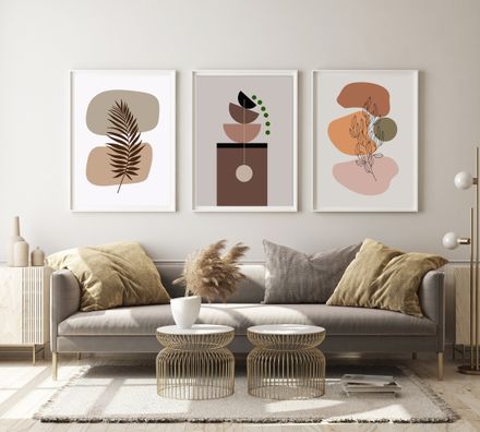 Boho Abstract Set 3 Print, Modern Home Decor