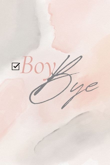 Boy Bye Journal