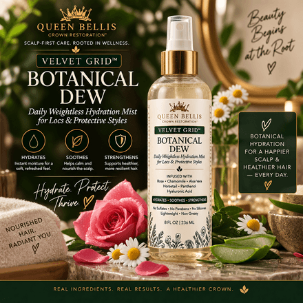 Queen Bellis Velvet Grid™ Botanical Dew