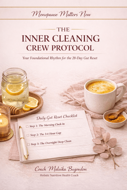 Inner Cleaning Crew Protocol: Menopause Gut Reset Checklist for Bloating &amp; Energy