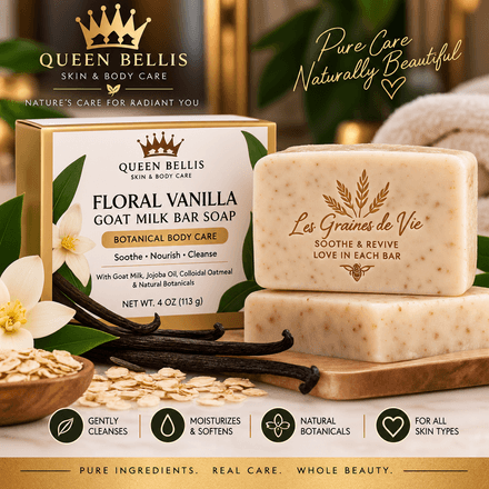 Floral Vanilla Goat Milk Bar Soap | 4 oz