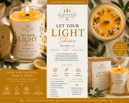 Let Your Light Shine Scripture Candle