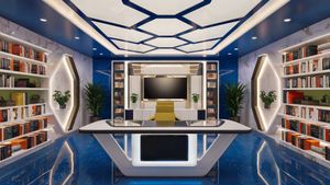 3D Virtual Set - Boss Office 11