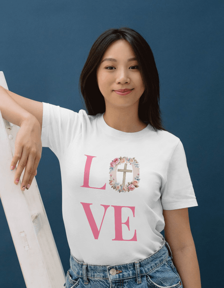 LOVE Cross Floral Resurrection T-Shirt