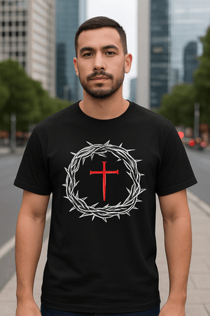 Crown of Redemption™ Tee – White Thorns Edition | Goshen Legacy™